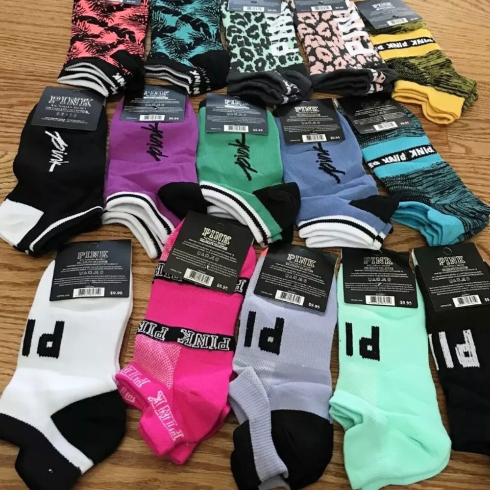 NWT 10 pairs VS PINK no show socks